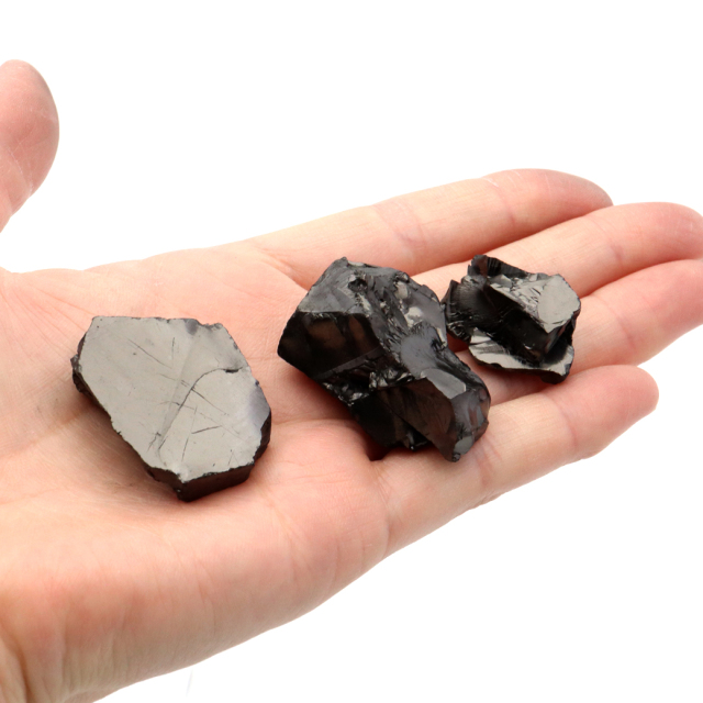 エリートシュンガイト 原石 ロシア カレリア共和国シュンガ 天然石 1点物 パワーストーン Shungite シュンガ石