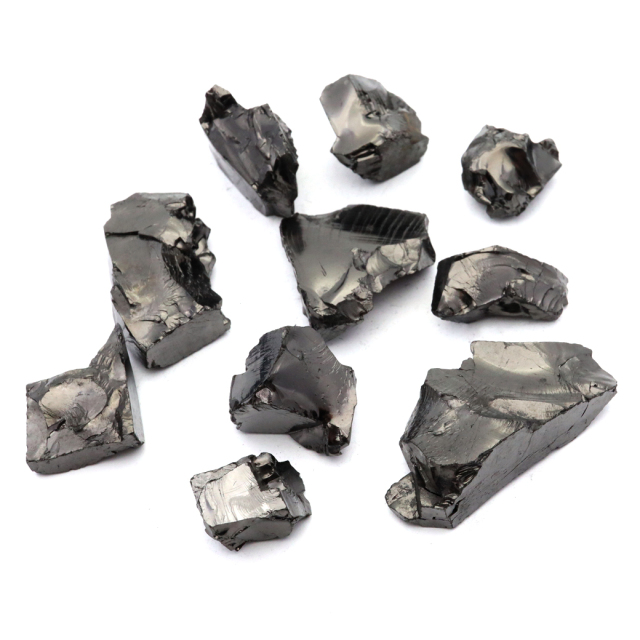 エリートシュンガイト 原石 ロシア カレリア共和国シュンガ 天然石 1点物 パワーストーン Shungite シュンガ石