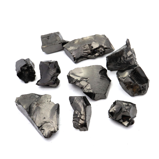 エリートシュンガイト 原石 ロシア カレリア共和国シュンガ 天然石 1点物 パワーストーン Shungite シュンガ石