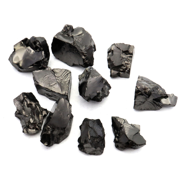 エリートシュンガイト 原石 ロシア カレリア共和国シュンガ 天然石 1点物 パワーストーン Shungite シュンガ石