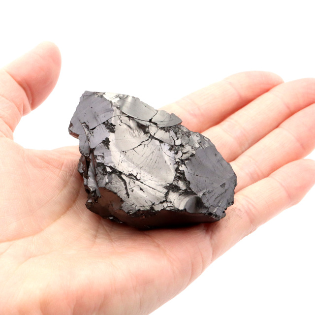 エリートシュンガイト 原石 さざれ ロシア カレリア共和国シュンガ 天然石 1点物 パワーストーン Shungite シュンガ石