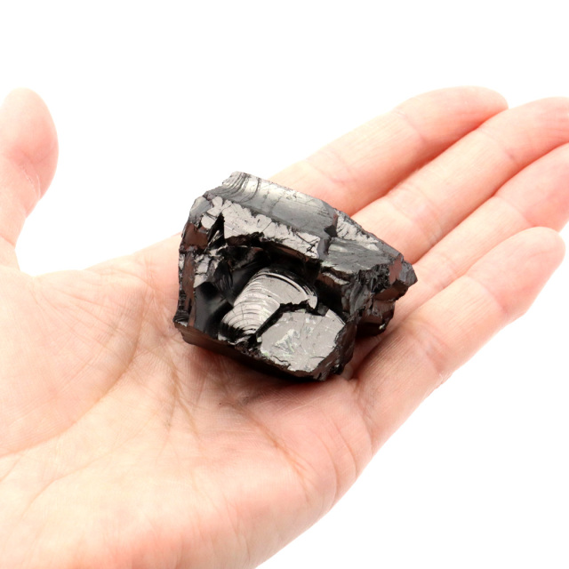 エリートシュンガイト 原石 さざれ ロシア カレリア共和国シュンガ 天然石 1点物 パワーストーン Shungite シュンガ石