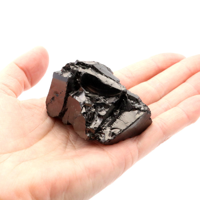 エリートシュンガイト 原石 さざれ ロシア カレリア共和国シュンガ 天然石 1点物 パワーストーン Shungite シュンガ石