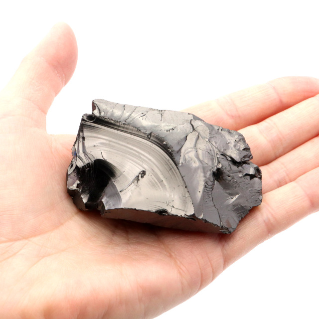 エリートシュンガイト 原石 さざれ ロシア カレリア共和国シュンガ 天然石 1点物 パワーストーン Shungite シュンガ石