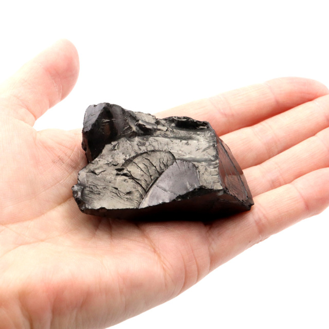 エリートシュンガイト 原石 さざれ ロシア カレリア共和国シュンガ 天然石 1点物 パワーストーン Shungite シュンガ石
