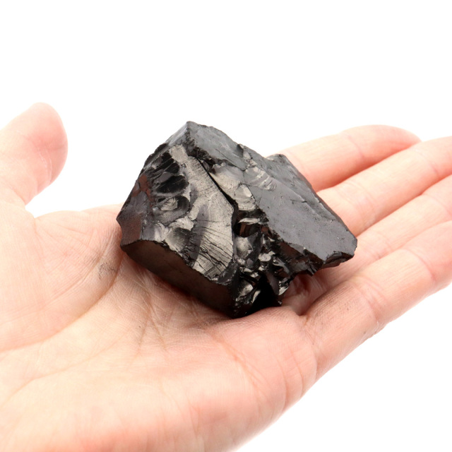 エリートシュンガイト 原石 さざれ ロシア カレリア共和国シュンガ 天然石 1点物 パワーストーン Shungite シュンガ石