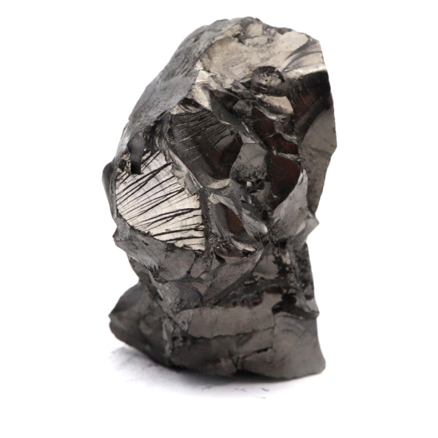 エリートシュンガイト 原石 さざれ ロシア カレリア共和国シュンガ 天然石 1点物 パワーストーン Shungite シュンガ石