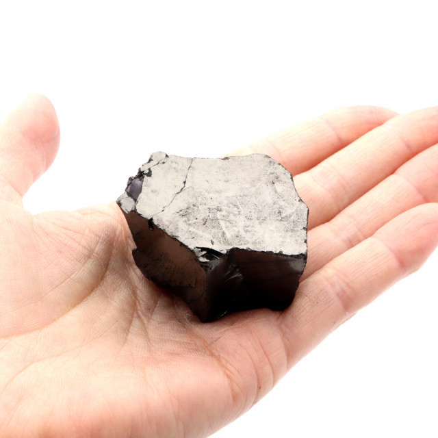 エリートシュンガイト 原石 さざれ ロシア カレリア共和国シュンガ 天然石 1点物 パワーストーン Shungite シュンガ石