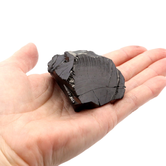 エリートシュンガイト 原石 さざれ ロシア カレリア共和国シュンガ 天然石 1点物 パワーストーン Shungite シュンガ石