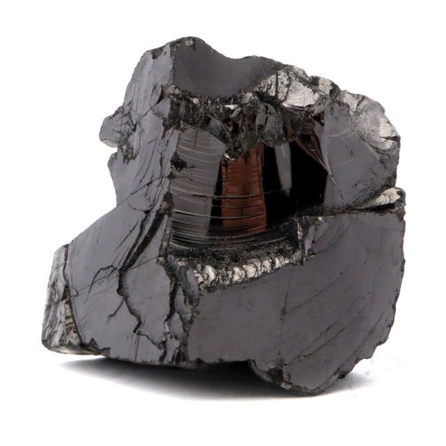 エリートシュンガイト 原石 60g さざれ ロシア カレリア共和国シュンガ