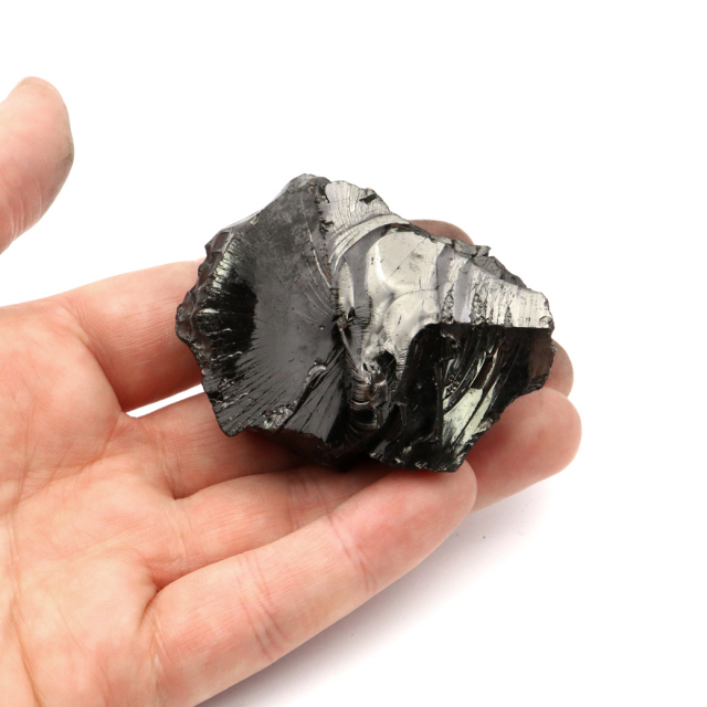 エリートシュンガイト 原石 ロシア カレリア共和国シュンガ 天然石 1点物 パワーストーン Shungite シュンガ石