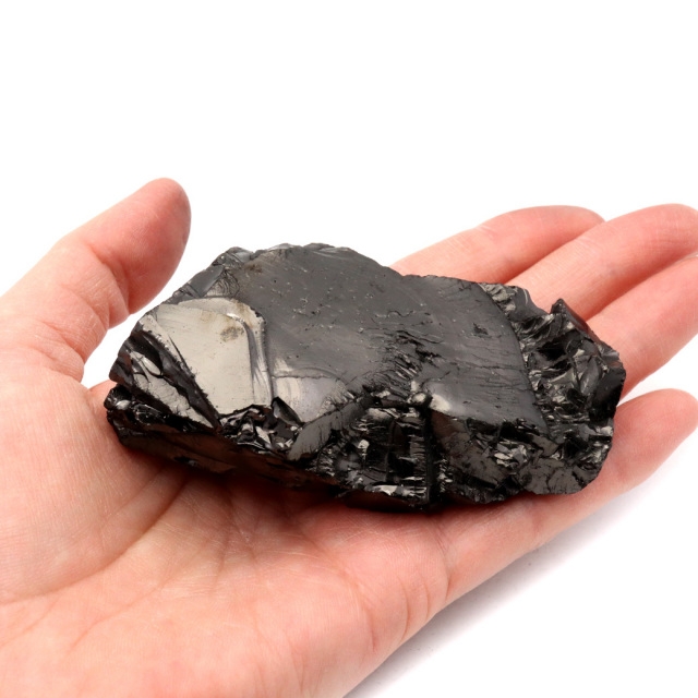 エリートシュンガイト 原石 ロシア カレリア共和国シュンガ 天然石 1点物 パワーストーン Shungite シュンガ石
