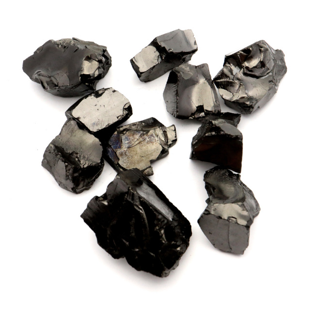エリートシュンガイト 原石 ロシア カレリア共和国シュンガ 天然石 1点物 パワーストーン Shungite シュンガ石