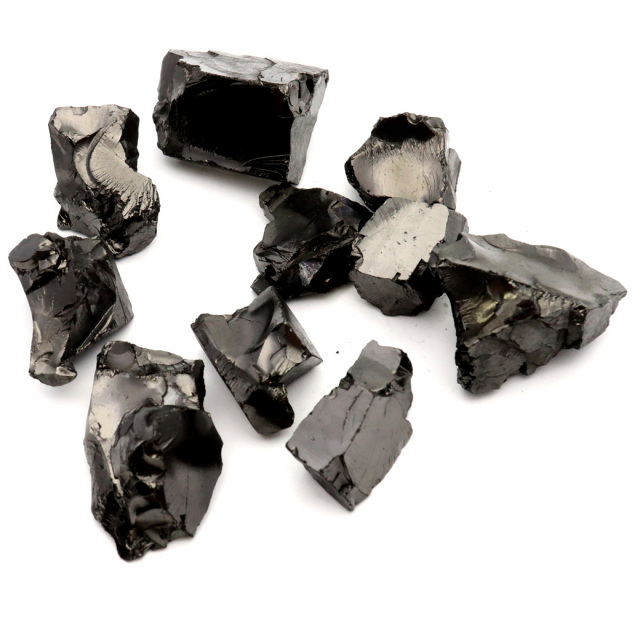エリートシュンガイト 原石 ロシア カレリア共和国シュンガ 天然石 1点物 パワーストーン Shungite シュンガ石