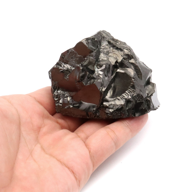 エリートシュンガイト 原石 ロシア カレリア共和国シュンガ 天然石 1点物 パワーストーン Shungite シュンガ石