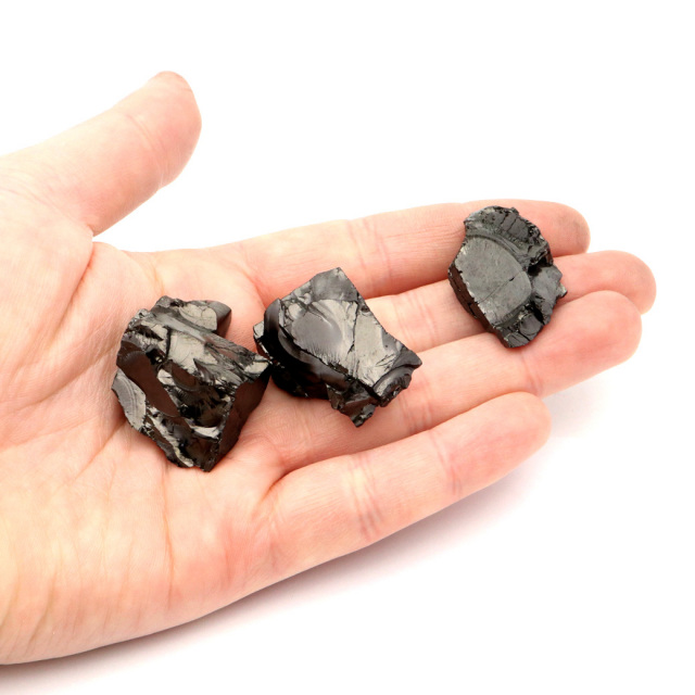 エリートシュンガイト 原石 ロシア カレリア共和国シュンガ 天然石 1点物 パワーストーン Shungite シュンガ石