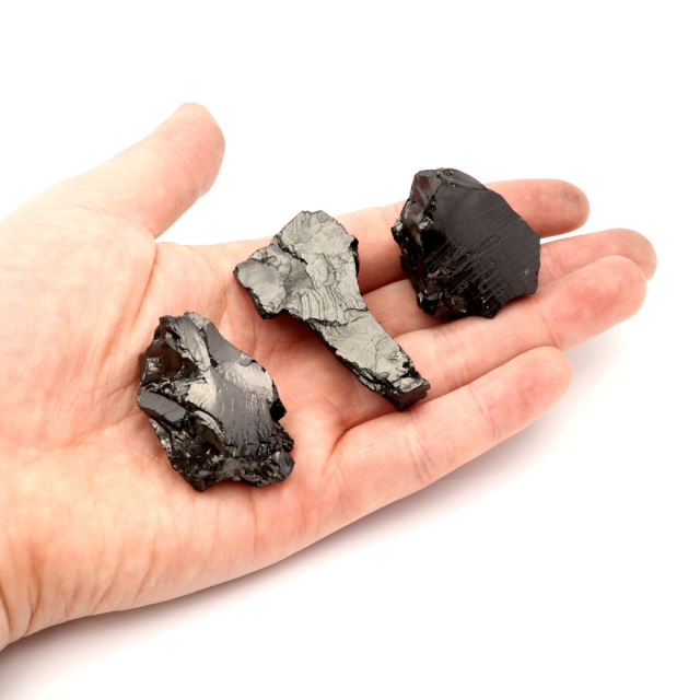 エリートシュンガイト 原石 ロシア カレリア共和国シュンガ 天然石 1点物 パワーストーン Shungite シュンガ石