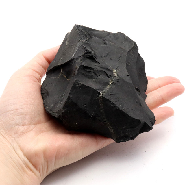 シュンガイト 原石 ロシア カレリア共和国シュンガ 天然石 1点物 パワーストーン Shungite シュンガ石