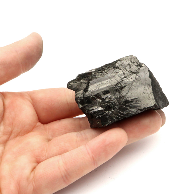 エリートシュンガイト 原石 ロシア カレリア共和国シュンガ 天然石 1点物 パワーストーン Shungite シュンガ石