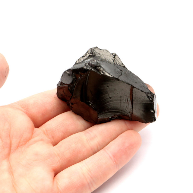 エリートシュンガイト 原石 ロシア カレリア共和国シュンガ 天然石 1点物 パワーストーン Shungite シュンガ石