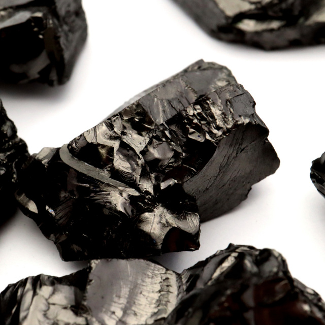 エリートシュンガイト 原石 ロシア カレリア共和国シュンガ 天然石 1点物 パワーストーン Shungite シュンガ石
