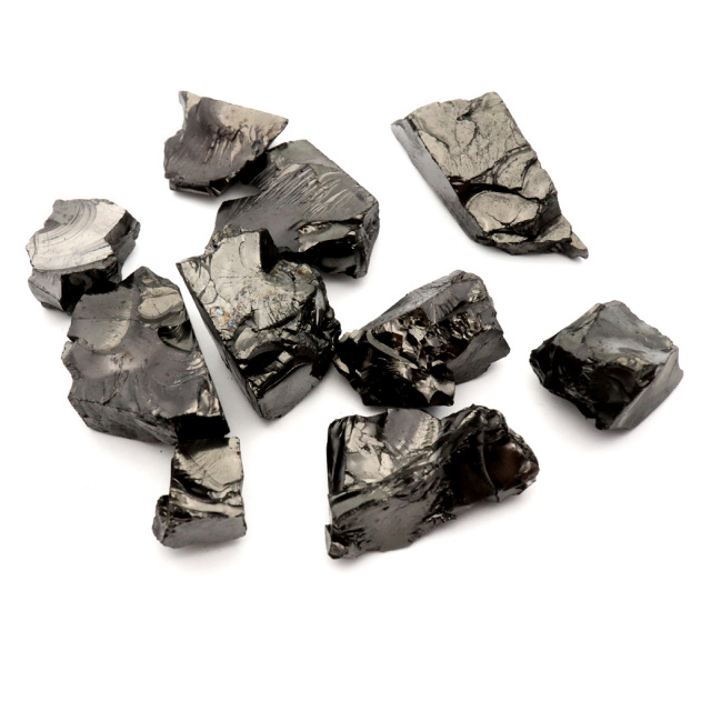 エリートシュンガイト 原石 ロシア カレリア共和国シュンガ 天然石 1点物 パワーストーン Shungite シュンガ石