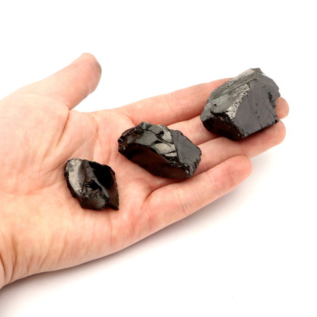 エリートシュンガイト 原石 ロシア カレリア共和国シュンガ 天然石 1点物 パワーストーン Shungite シュンガ石
