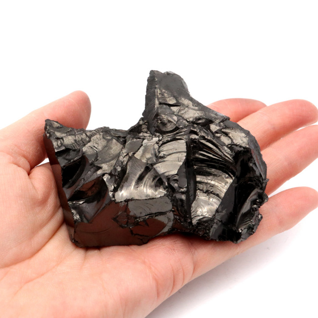 エリートシュンガイト 原石 ロシア カレリア共和国シュンガ 天然石 1点物 パワーストーン Shungite シュンガ石
