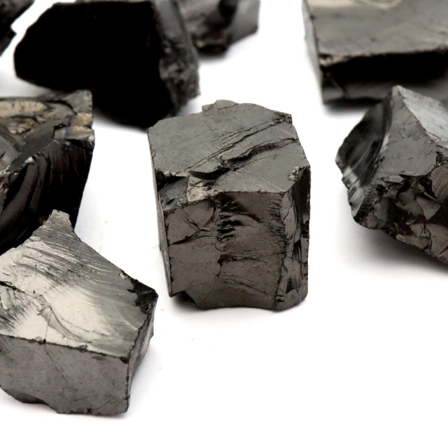 エリートシュンガイト 原石 ロシア カレリア共和国シュンガ 天然石 1点物 パワーストーン Shungite シュンガ石