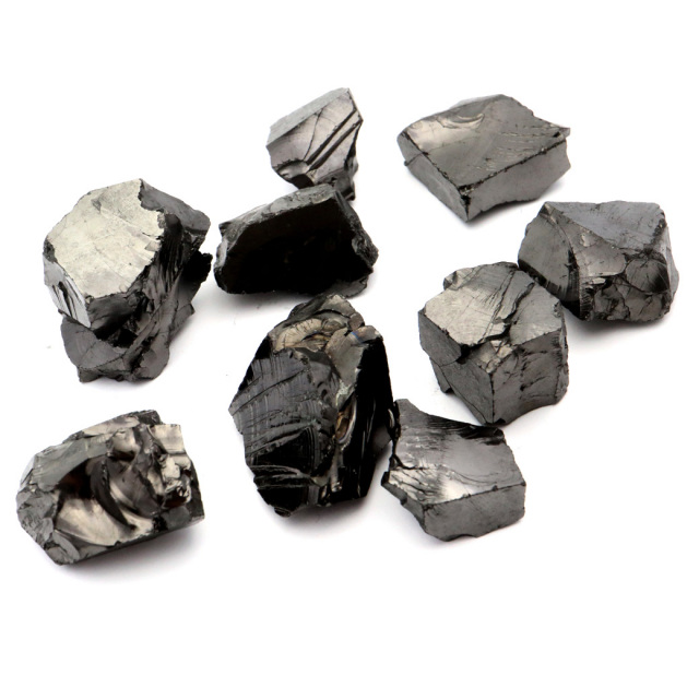 エリートシュンガイト 原石 ロシア カレリア共和国シュンガ 天然石 1点物 パワーストーン Shungite シュンガ石