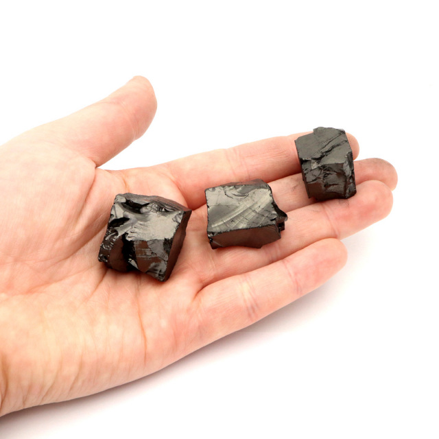 エリートシュンガイト 原石 ロシア カレリア共和国シュンガ 天然石 1点物 パワーストーン Shungite シュンガ石
