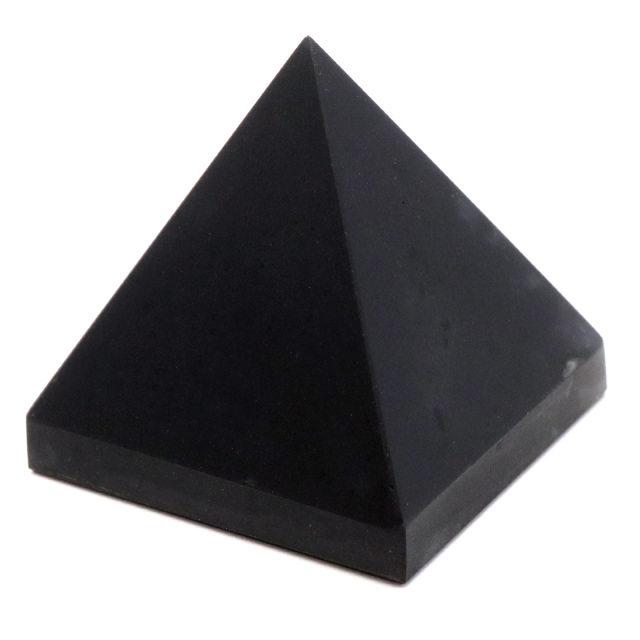 シュンガイト ピラミッド 37mm前後 Mサイズ ロシア カレリア共和国シュンガ 天然石 パワーストーン Shungite