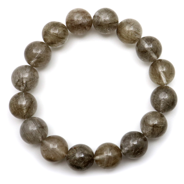 シルバー ルチルクォーツ ブレスレット 13mm 針がびっしり密集 天然石  