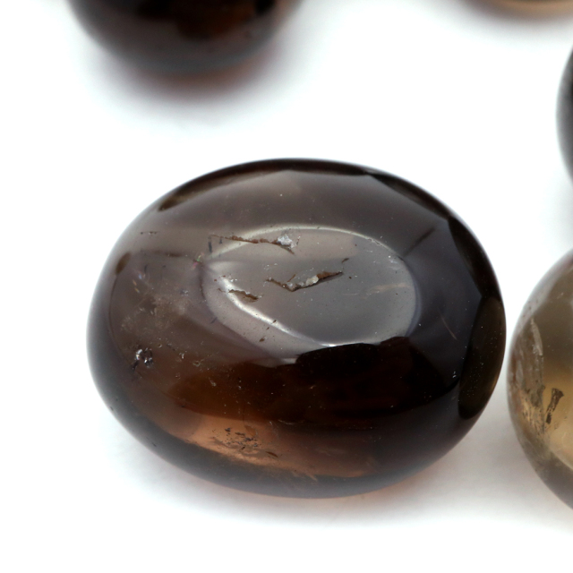 スモーキークォーツ タンブル さざれ石 150g  煙水晶 茶色 クリア 天然石 パワーストーン 浄化グッズ 庭 敷石 材料
