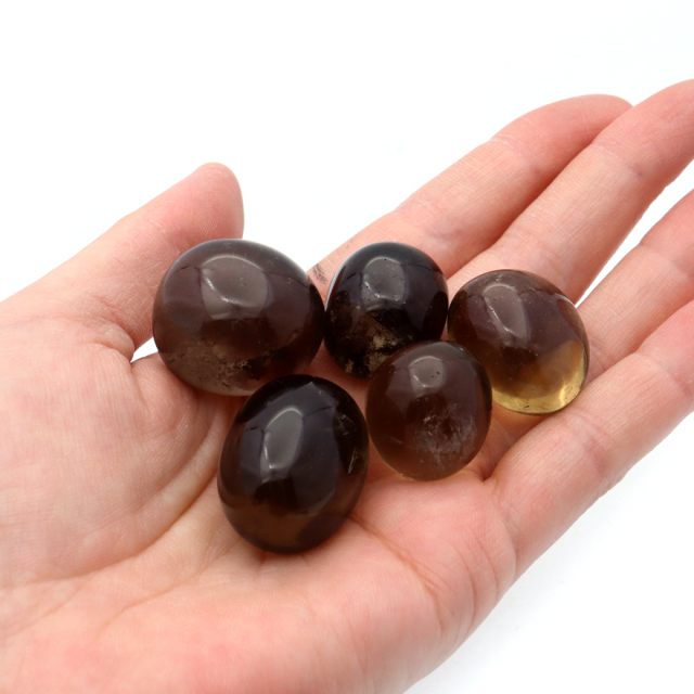スモーキークォーツ タンブル さざれ石 150g  煙水晶 茶色 クリア 天然石 パワーストーン 浄化グッズ 庭 敷石 材料