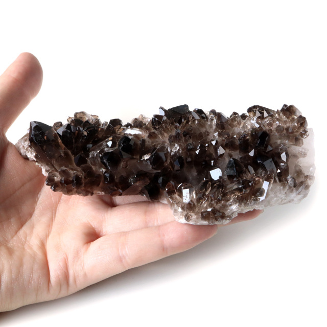 スモーキークォーツ クラスター 天然石 水晶 原石 煙水晶 置き物 ブラジル産 天然石 1点物 お守り 結晶 パワーストーン smoky quartz