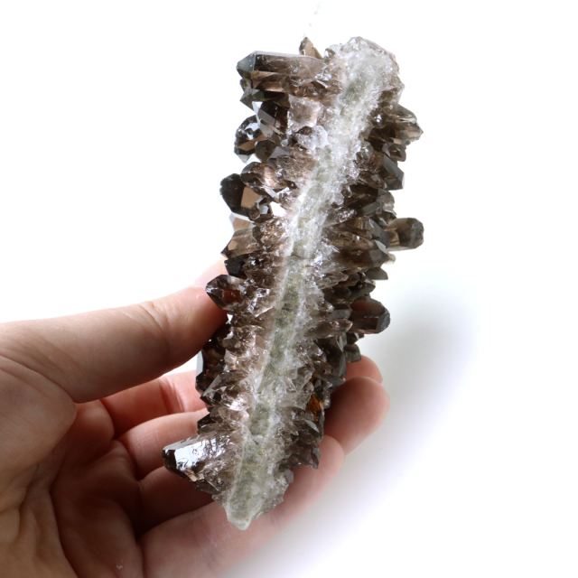 スモーキークォーツ クラスター 天然石 水晶 原石 煙水晶 置き物 ブラジル産 天然石 1点物 お守り 結晶 パワーストーン smoky quartz