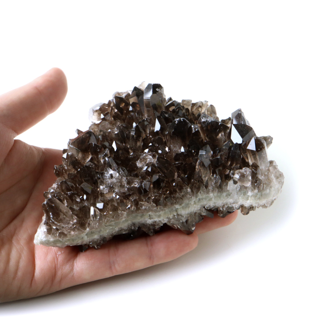 スモーキークォーツ クラスター 天然石 水晶 原石 煙水晶 置き物 ブラジル産 天然石 1点物 お守り 結晶 パワーストーン smoky quartz