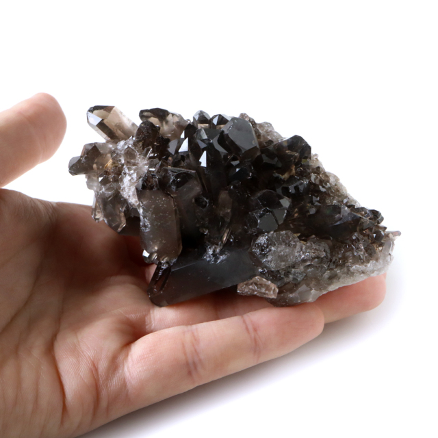 スモーキークォーツ クラスター 天然石 水晶 原石 煙水晶 置き物 ブラジル産 天然石 1点物 お守り 結晶 パワーストーン smoky quartz