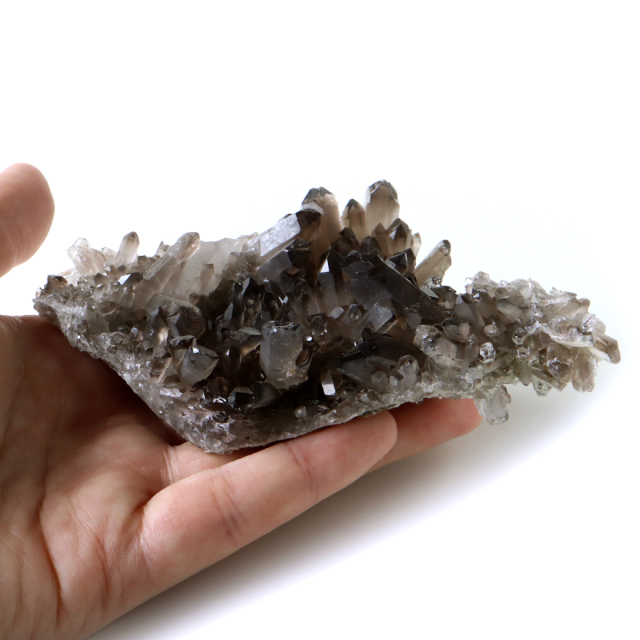 スモーキークォーツ クラスター 天然石 水晶 原石 煙水晶 置き物 ブラジル産 天然石 1点物 お守り 結晶 パワーストーン smoky quartz