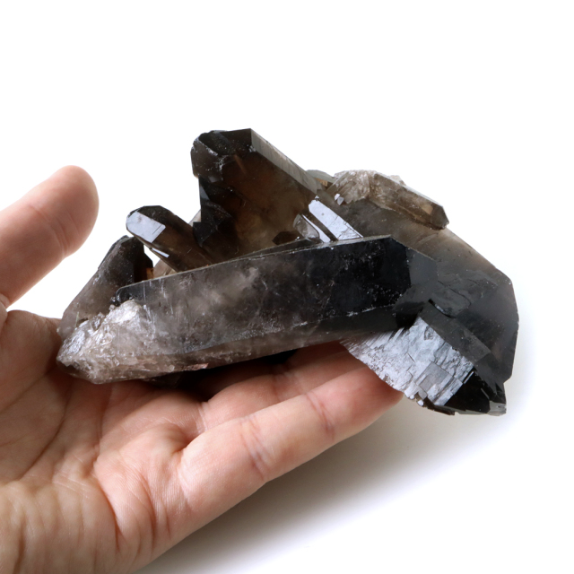 天然石　スモーキークォーツ　置物　鑑賞 スモーキークォーツ クラスター 天然石 水晶 原石 煙水晶 置き物