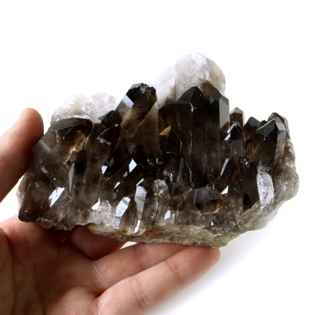 スモーキークォーツ クラスター 天然石 水晶 原石 煙水晶 置き物 ブラジル産 天然石 1点物 お守り 結晶 パワーストーン smoky quartz