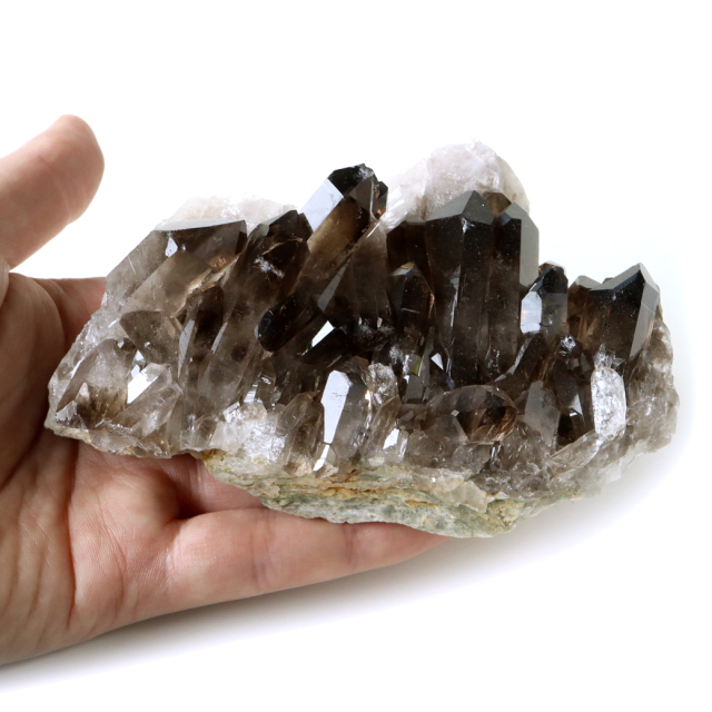 スモーキークォーツ クラスター 天然石 水晶 原石 煙水晶 置き物 ブラジル産 天然石 1点物 お守り 結晶 パワーストーン smoky quartz