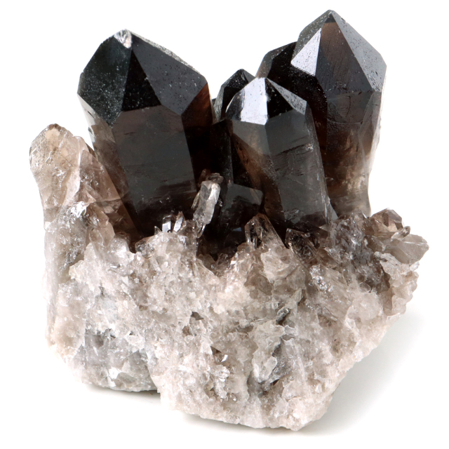 スモーキークォーツ クラスター 天然石 水晶 原石 煙水晶 置き物 ブラジル産 天然石 1点物 お守り 結晶 パワーストーン smoky quartz