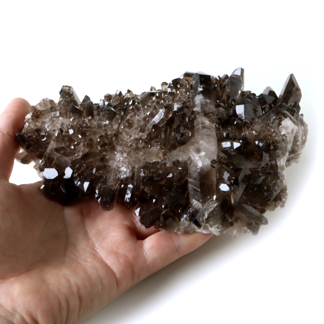 スモーキークォーツ クラスター 天然石 水晶 原石 煙水晶 置き物 ブラジル産 天然石 1点物 お守り 結晶 パワーストーン smoky quartz