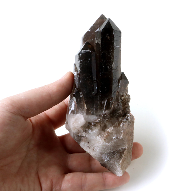 スモーキークォーツ クラスター 天然石 水晶 原石 煙水晶 置き物 ブラジル産 天然石 1点物 お守り 結晶 パワーストーン smoky quartz