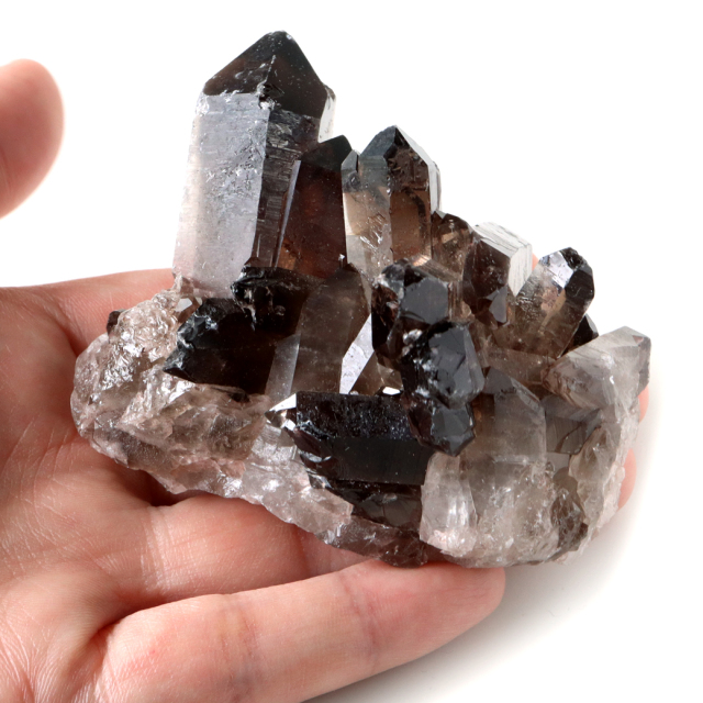 スモーキークォーツ クラスター 天然石 水晶 原石 煙水晶 置き物 ブラジル産 天然石 1点物 お守り 結晶 パワーストーン smoky quartz
