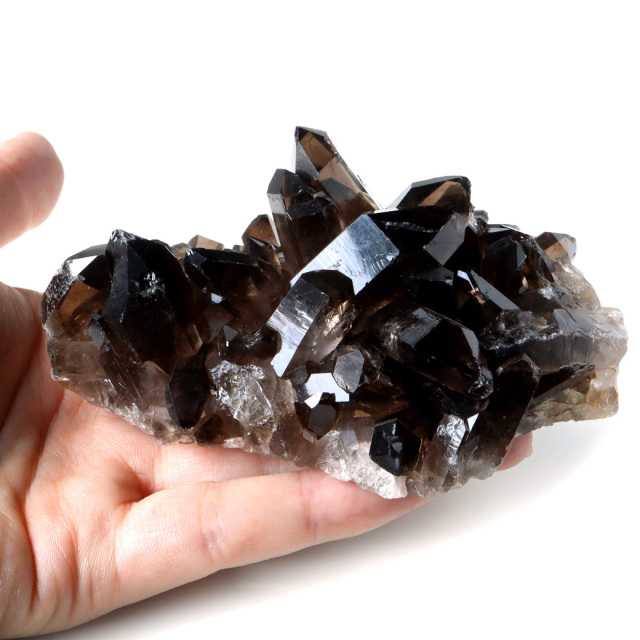 スモーキークォーツ クラスター 天然石 水晶 原石 煙水晶 置き物 ブラジル産 天然石 1点物 お守り 結晶 パワーストーン smoky quartz