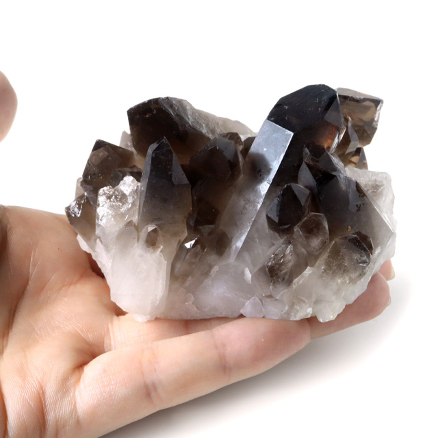 スモーキークォーツ クラスター 天然石 水晶 原石 煙水晶 置き物 ブラジル産 天然石 1点物 お守り 結晶 パワーストーン smoky quartz