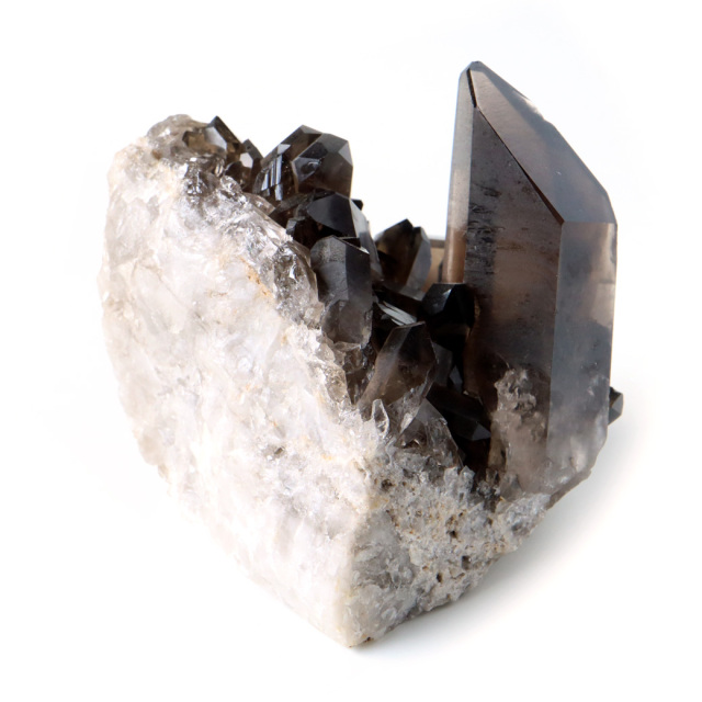 スモーキークォーツ クラスター 天然石 水晶 原石 煙水晶 置き物 288g